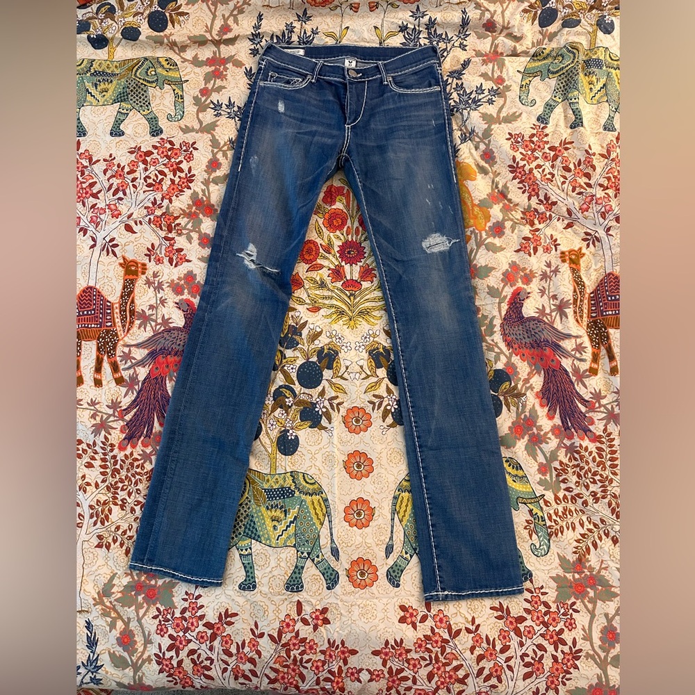 True Religion Women's Dark Blue Denim Jeans
